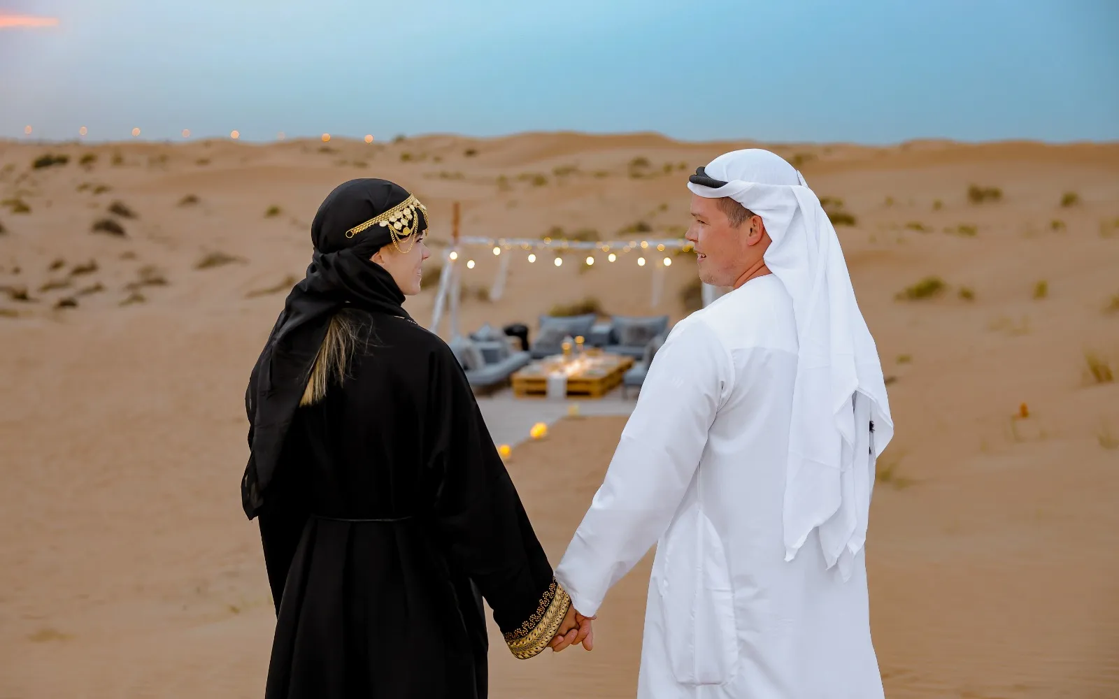 Private Romantic Setup Overnight Desert Safari
